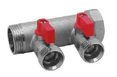 verdelers met ge&iuml;ntegreerde kogelafsluiters